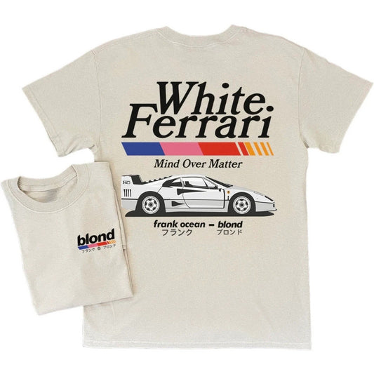 Frank Ocean White Ferrari Graphic T-Shirt